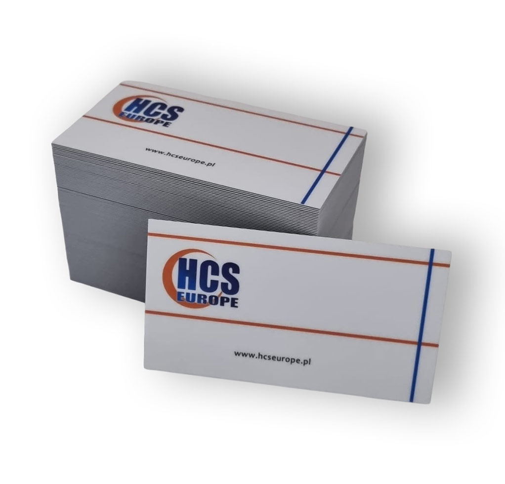 Wizytówki laminowane