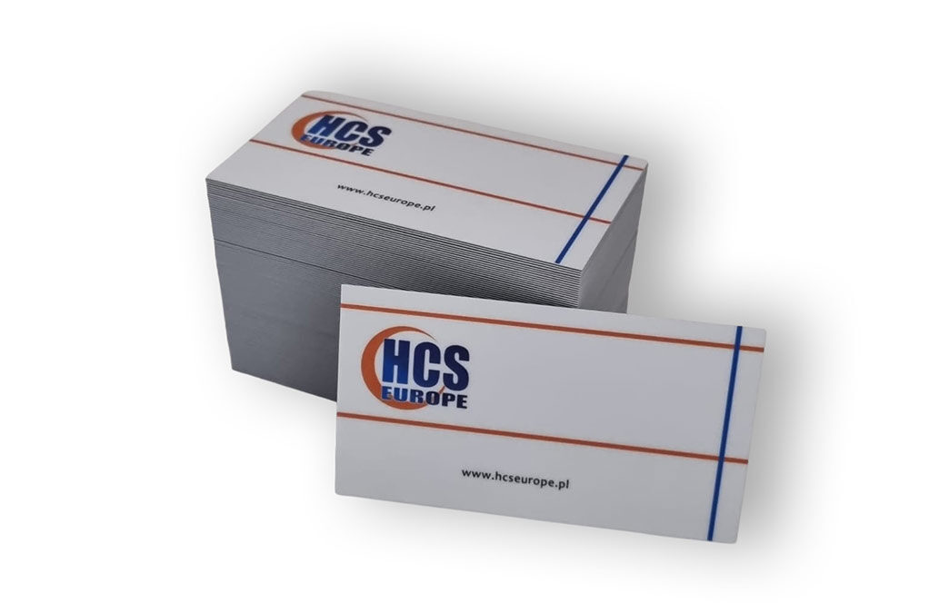 Wizytówki laminowane