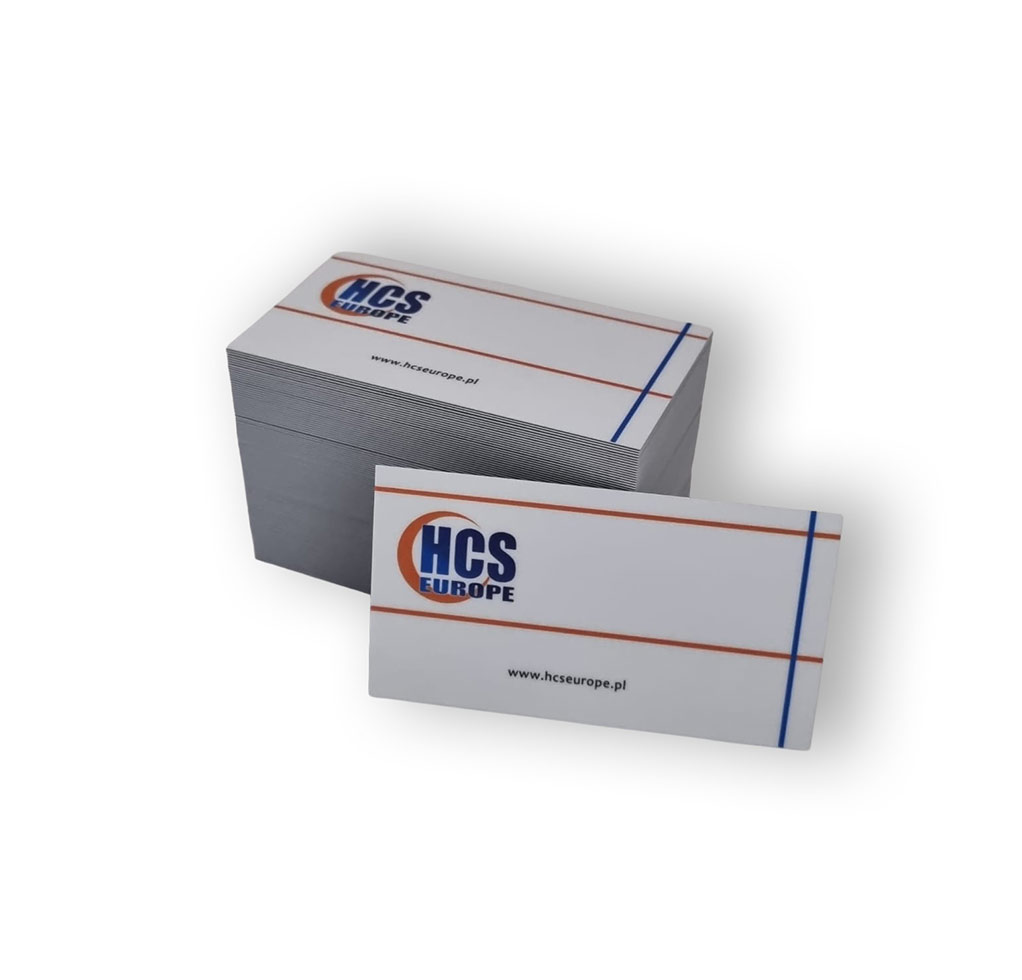 Wizytówki laminowane