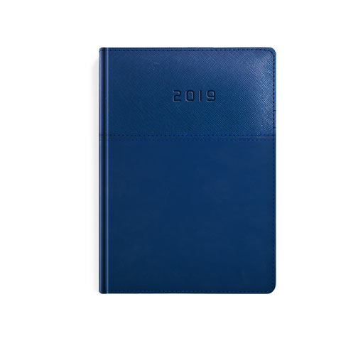 Kalendarz książkowy z kolekcji Classic Granat i niebieski